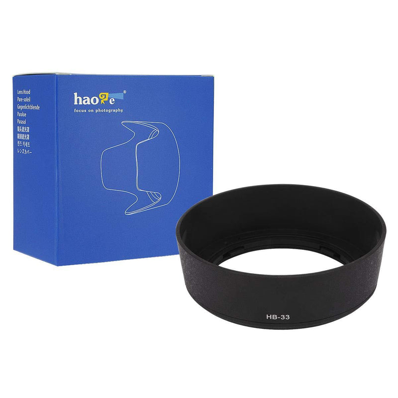 Haoge Bayonet Lens Hood Compatible with Nikon Nikkor AF-S 18-55mm f/3.5-5.6G ED DX and Nikon Nikkor AF-S 18-55mm f/3.5-5.6G II ED DX Lens Replaces Nikon HB-33