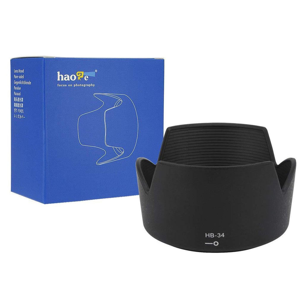 Haoge Bayonet Lens Hood Compatible with Nikon Nikkor AF-S 55-200mm f/4-5.6G ED DX, VR, VR II Lens Replaces Nikon HB-34