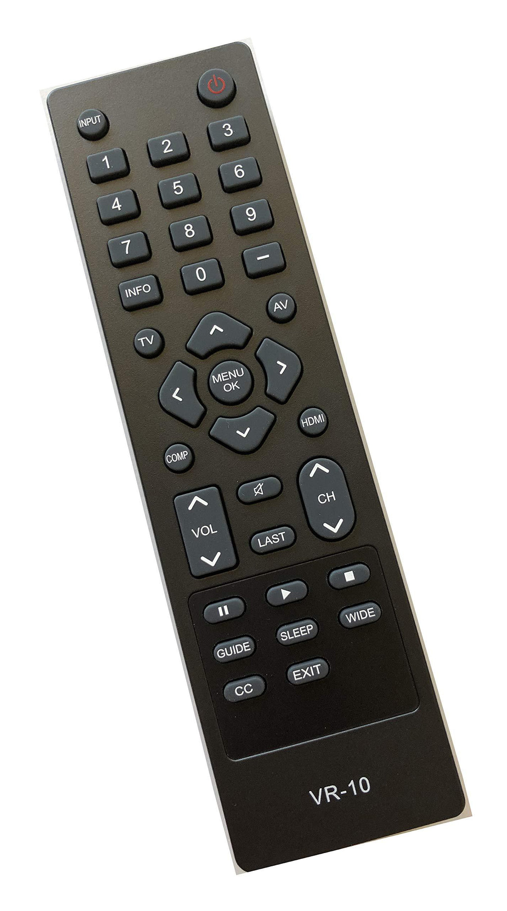 Smartby VR10 Remote Compatible with Vizio TV M260VA M320VA M220VA M190VA E190VA E220VA E260VA E261V E220MV E260MV E321VA E370VA E371VA E420VA E421VA