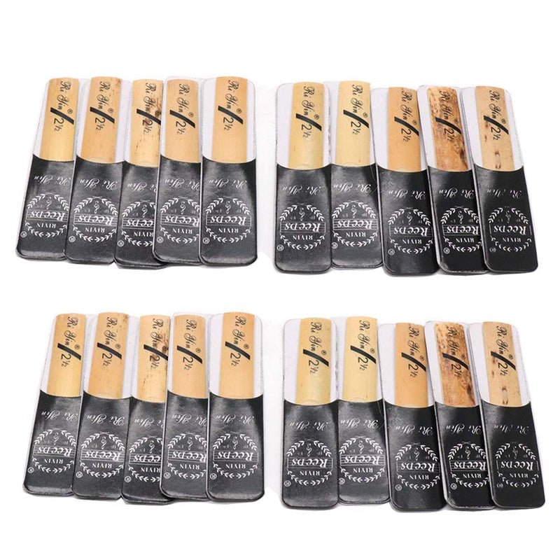 Timiy Bb Clarinet Reeds Strength 2.5 Traditional Instrument Clarinet Reeds,Two Boxes of 10（CLARINET)