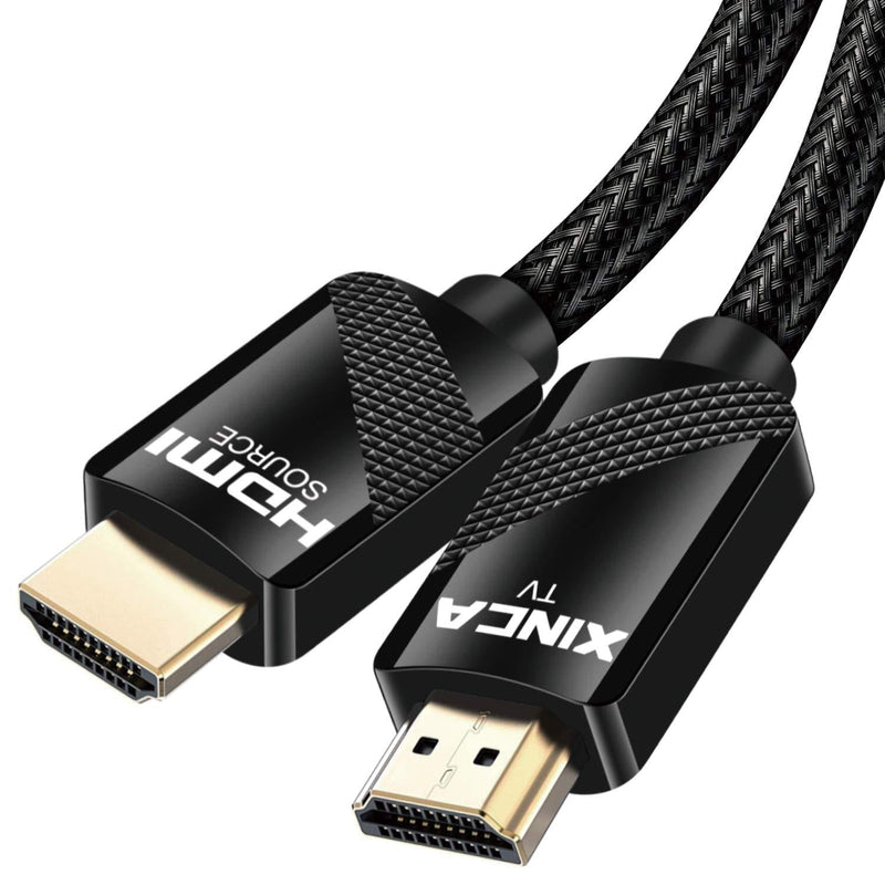 HDMI Cable 30ft, HDMI 2.0, 4K@60Hz - 18Gbps - 4:4:4, 28AWG Nylon Braided HDR Cord, HDMI UHD Wire with Gold Connector Supports 3D, Ethernet&Audio Return, Compatible Xbox One, PS3&4, Blu-Ray HDMI cable