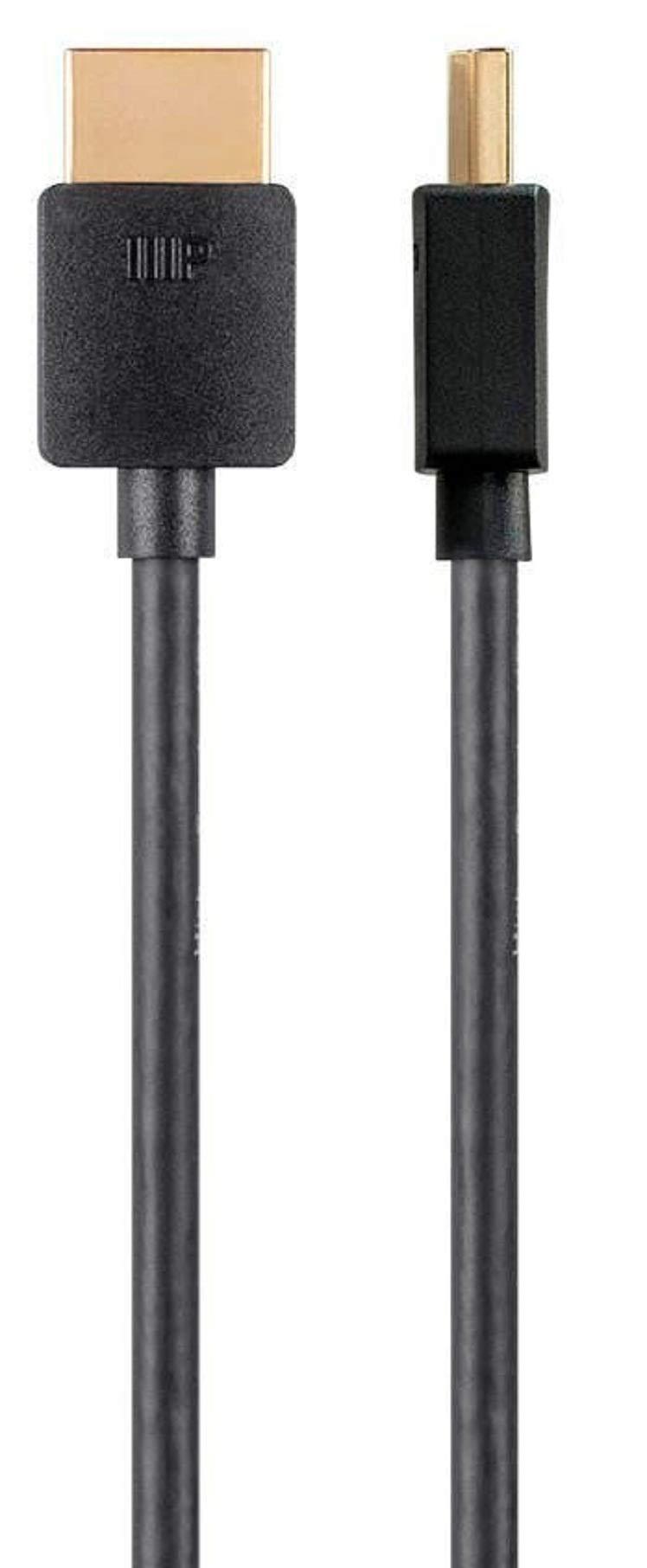 Monoprice 134203 Certified Premium HDMI Cable - 3 Feet - Black (5 Pack) 4K@60Hz HDR 18Gbps 36AWG YUV 4:4:4 - Ultra Slim Series 5-Pack