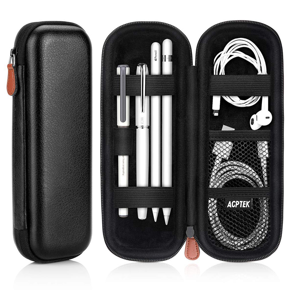 AGPTEK Case Holder,Slim PU Leather Carrying Case (Case for Apple Pencil Black) Case for Apple Pencil Black
