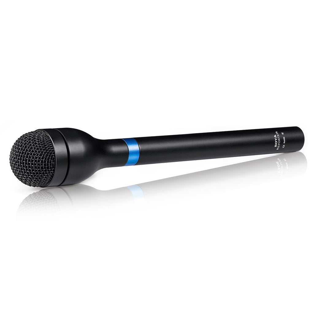 [AUSTRALIA] - BOYA BY-HM100 Dynamic Omnidirectional Handheld XLR Microphone Long Handheld Mic for ENG & Interviews & News Gathering and Report 
