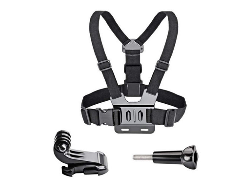 Zoukfox Adjustable Chest Mount Harness Mount + Quick Clip Compatible fit for GoPro HERO5 Black, HERO5 Session, HERO4 Black, HERO4 Silver and Hero Sessio and Most Action Cameras