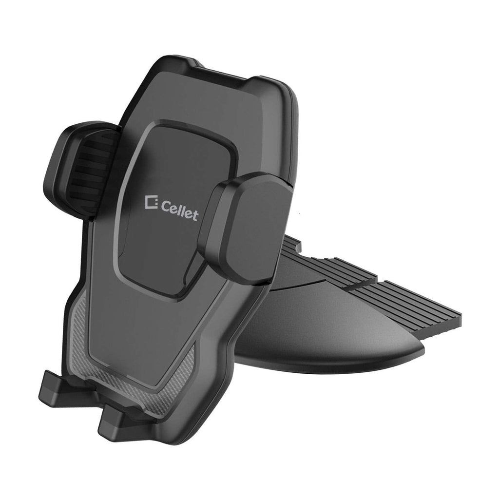 Cellet CD Slot Phone Holder, Cradle Mount with One-Touch Design Compatible for Samsung Note 20 10 9 8 Galaxy S21 S20 S10 S9 S8 J7 J3 A71 A52 A51 A50 A42 A32 A21 A20 A12 A11 A10e A02s A01 J2 Dash