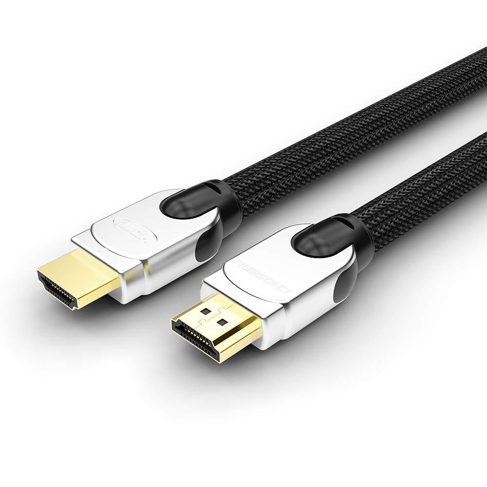 Choseal HDMI Cables,True 4K 24AWG Ultra High Speed 18Gbps Support 3D IMAX & Audio Return Channel Gold Plated Hdmi 2.0 Cable Professional Series 6 Feet 6FT Q603