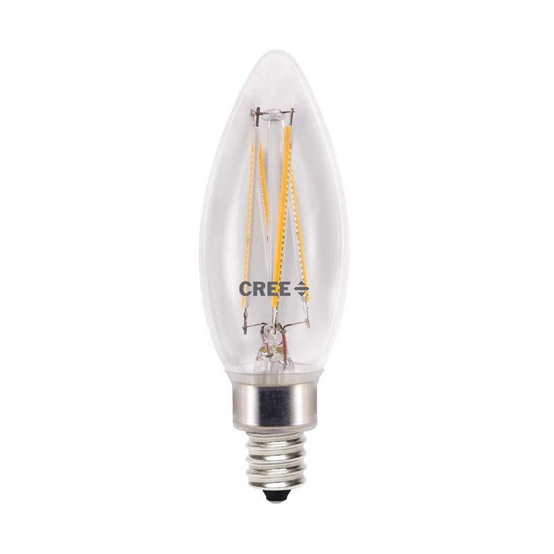 Cree Lighting TB11-03550MDCH15-12DE12-1-E1 Candelabra 40W Equivalent LED Light Bulb, Daylight 40 Watts