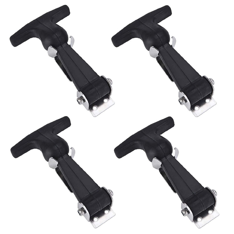 Creatyi 4 Packs Rubber Flexible Hasp T-Handle Draw Latches (Style 1.) Style 1..