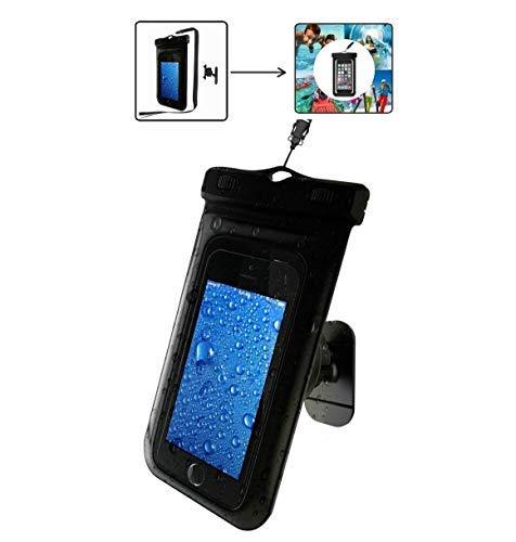 Shower Phone Holder Mount Universal Waterproof Phone Case & Wall Dock for Men Women Touchscreen Sensitive Bath Phone Stand for You Tube,Baby Monitor, Music Listening, Answer Phone Calls in The Shower