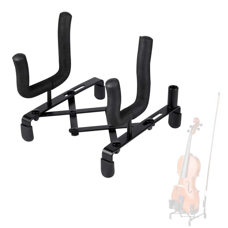 ADM Foldable Violin Stand with Bow Holder, Lightweight and Portable