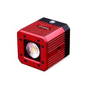 Dazzne Waterproof LED Video Light 8W 200LUX/1M Aluminum Alloy Mini Diving Underwater Lighting with 1/4" 20 Screw Hole for Drone,DSLR, Smartphone,GoPro, Camcorder-Waterproof 20M Red