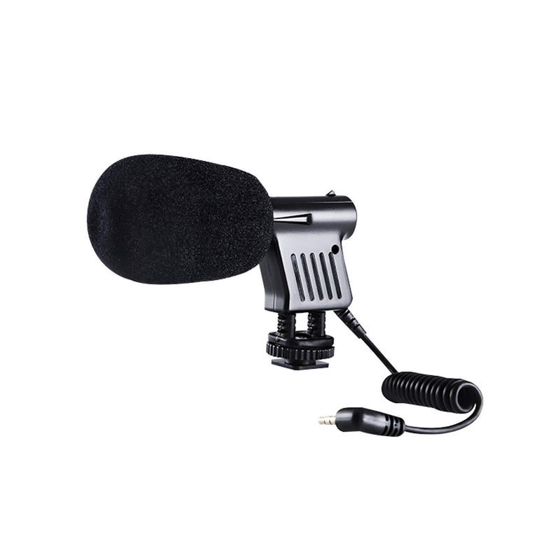 BOYA BY-VM01 Low Noise Directional Condenser Microphone Including Integrated Shock Mount & Windshield Compatible with Nikon D800 D3300 Canon 5D3 EOS T6i Sony A9 DSLR Camcorder DV