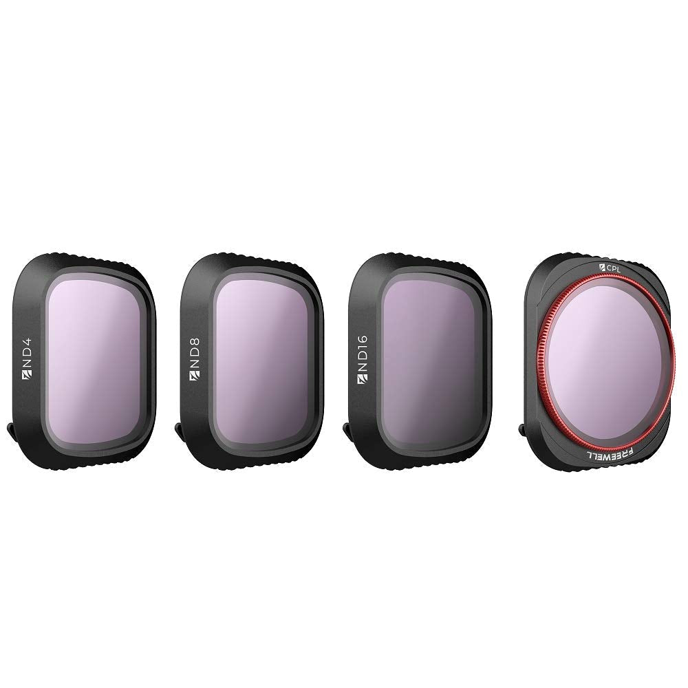 Freewell Standard Day - 4K Series - 4Pack ND4, ND8, ND16,PL Camera Lens Filters Compatible with Mavic 2 Pro Drone