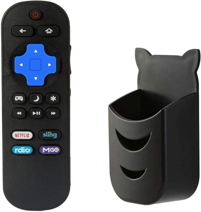 Replacement NS-RCRUS-16 Remote Control Compatible with Insignia Roku TV with Netflix Sling Rdio MGO Shortcuts with Remote Holder