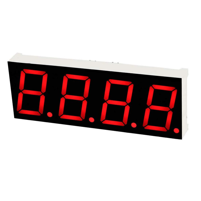 uxcell Common Anode 12 Pin 4 Bit 7 Segment 2.83 x 1.02 x 0.35 Inch 0.8" Red LED Display Digital Tube