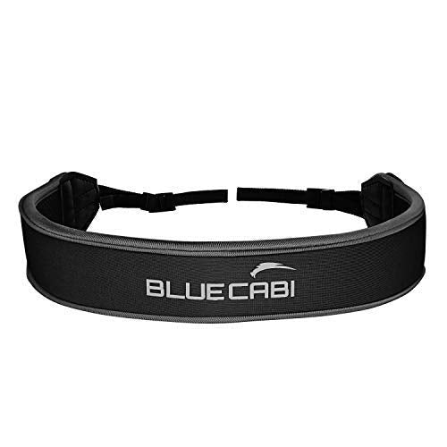 BlueCabi Neoprene Neck Strap for Cameras and Binoculars - Anti-Slip Neck Strap Black