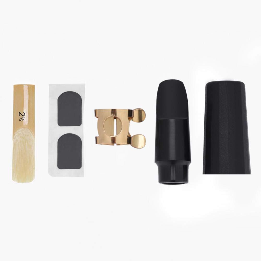 Saxophone Mouthpiece, Sax Mouthpiece Set Soprano Saxophone Mouthpiece with Cap, Reed, Buckle, Pads