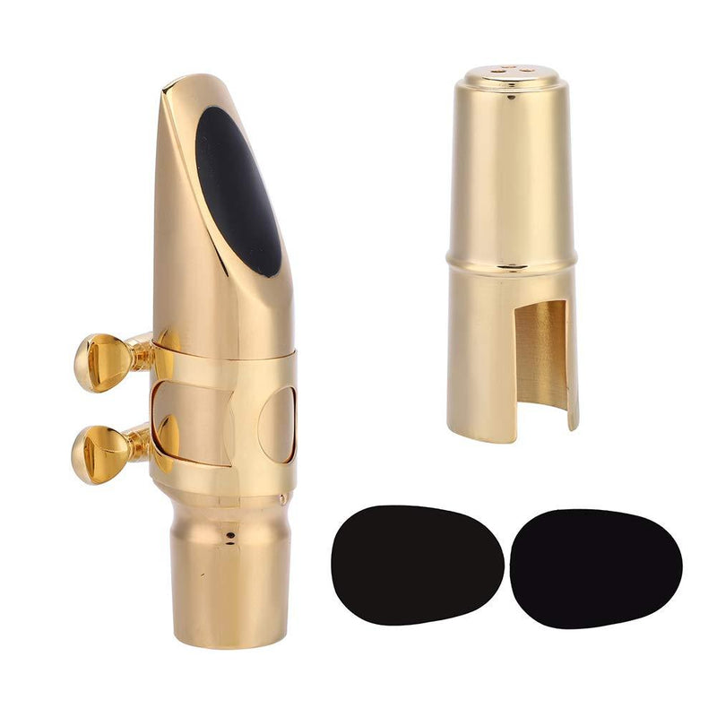 [AUSTRALIA] - Dilwe Sax Mouthpiece, EB Alto Sax Saxophone 6C Mouthpiece with Cap Pads Musical Instruments Accessory 