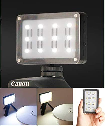 ULANZI CardLite LED Video Light on Camera - Rechargeable Built-in Battery CRI 95 Photo Light with 12 Color Gels for Canon Nikon DSLR Camcorders Zhiyun Smooth 4 Gimbal Photographyic Lighting