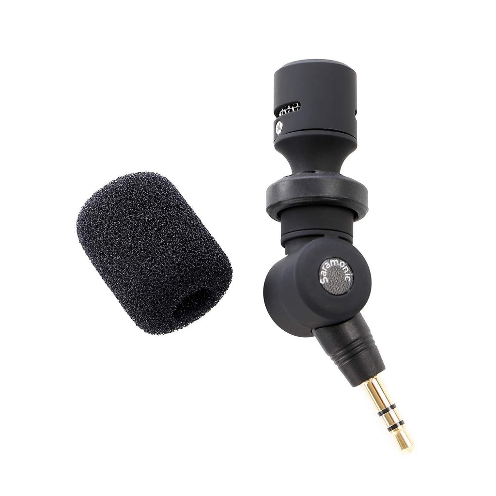 Saramonic SR-XM1 Omnidirectional Microphone Plug and Play Mic Compatible with DSLR Cameras, Camcorders, Smartphone, Gopro, for Vlogging, YouTube, Recording SR-XM1 mini phone and gopro mic