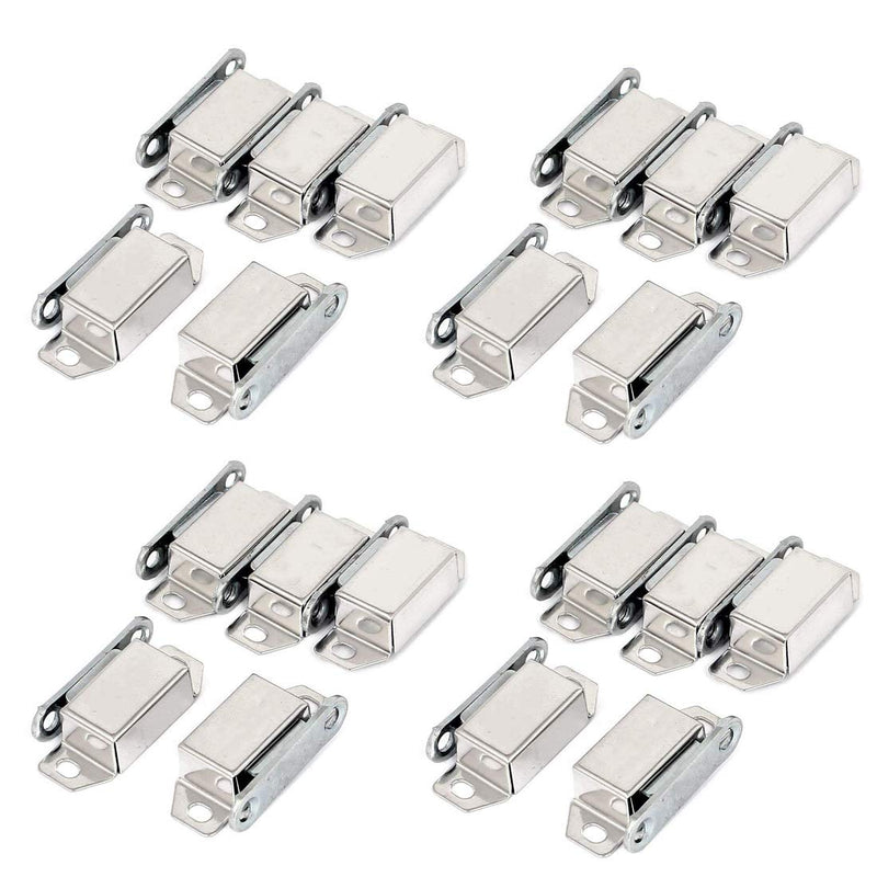 Rannb Door Magnet Door Catch Latch Mini Size Stainless Steel for Cupboard Cabinet -Pack of 20