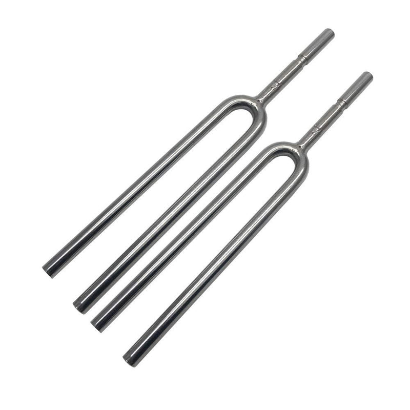 Timiy 2Pcs Classical 440Hz 4.5mm Diameter A Tone Stainless Tuning Fork Tuner for Violin Guitar Instrument V2