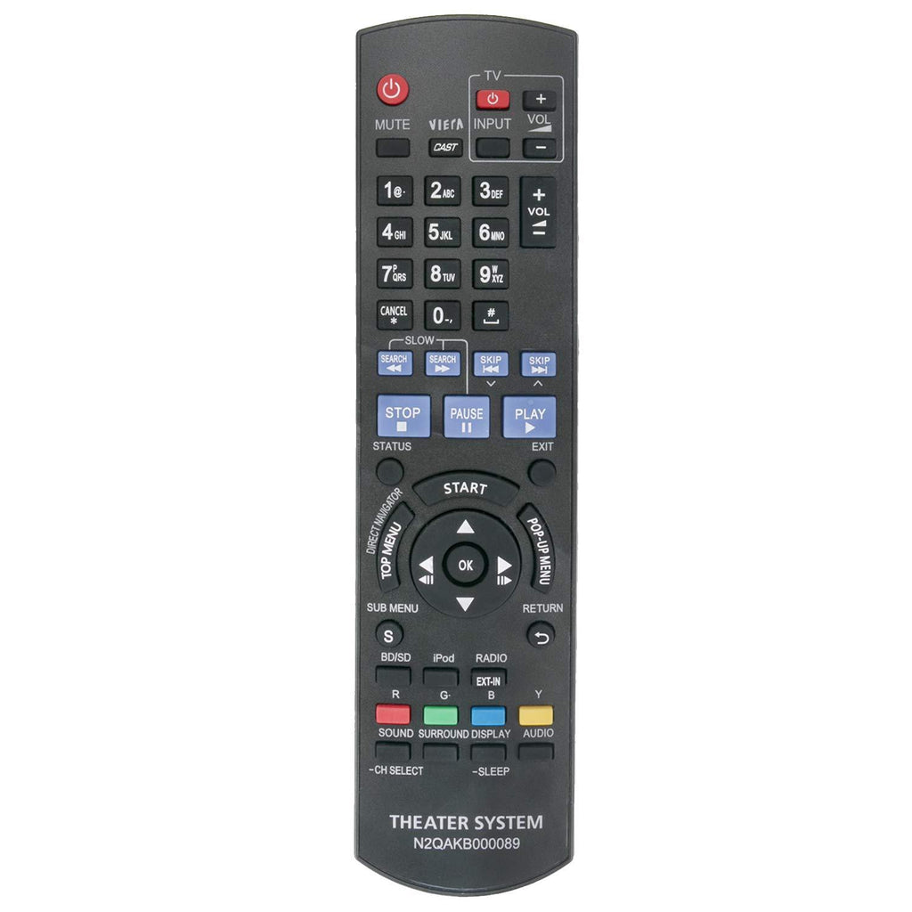 New N2QAKB000089 Replace Remote fit for Panasonic Blu-ray Home Theater System SC-BT750 SC-BT730 SC-BT330 SC-BT230 SC-BT235 SC-BT735 SA-BT730 SA-BT330 SA-BT230 SA-BT235 SC-BTT350 SC-BTT750 SA-BTT750