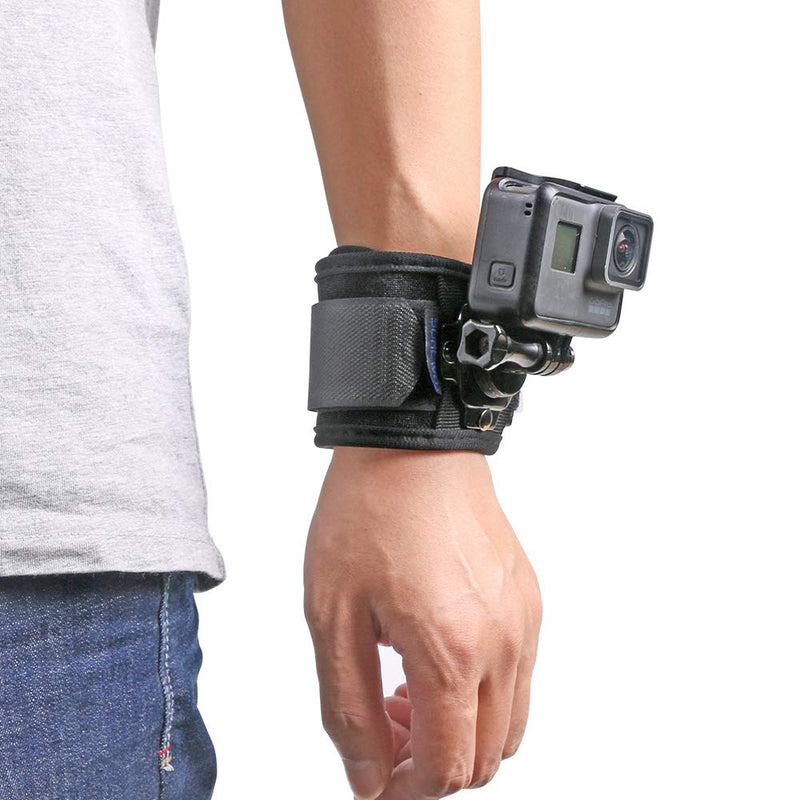 SUREWO Wrist Strap Mount Compatible with GoPro Hero 10/9/8/7//6/5 Black,DJI Osmo Action 2,Insta 360 ONE R,AKASO/Campark and More