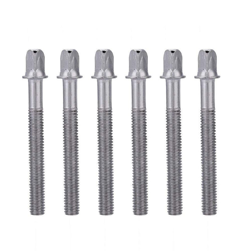 6Pcs Screw Rods, 60mm Drum Tight Screw Tension Rods Percussion Replacement Accessory