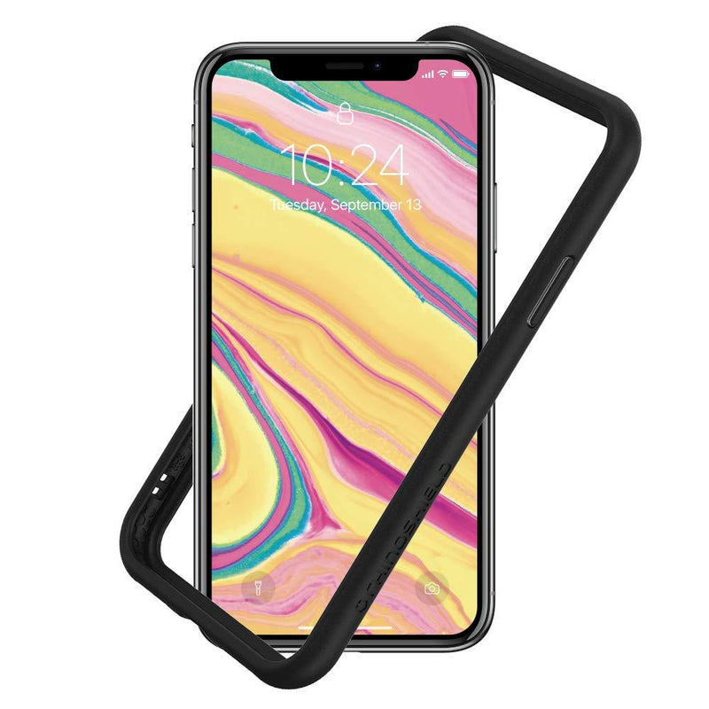 RhinoShield Ultra Protective Bumper Case Compatible with [iPhone Xs/X] | CrashGuard NX - Military Grade Drop Protection Against Full Impact, Slim, Scratch Resistant - Black iPhone X / Xs - Black