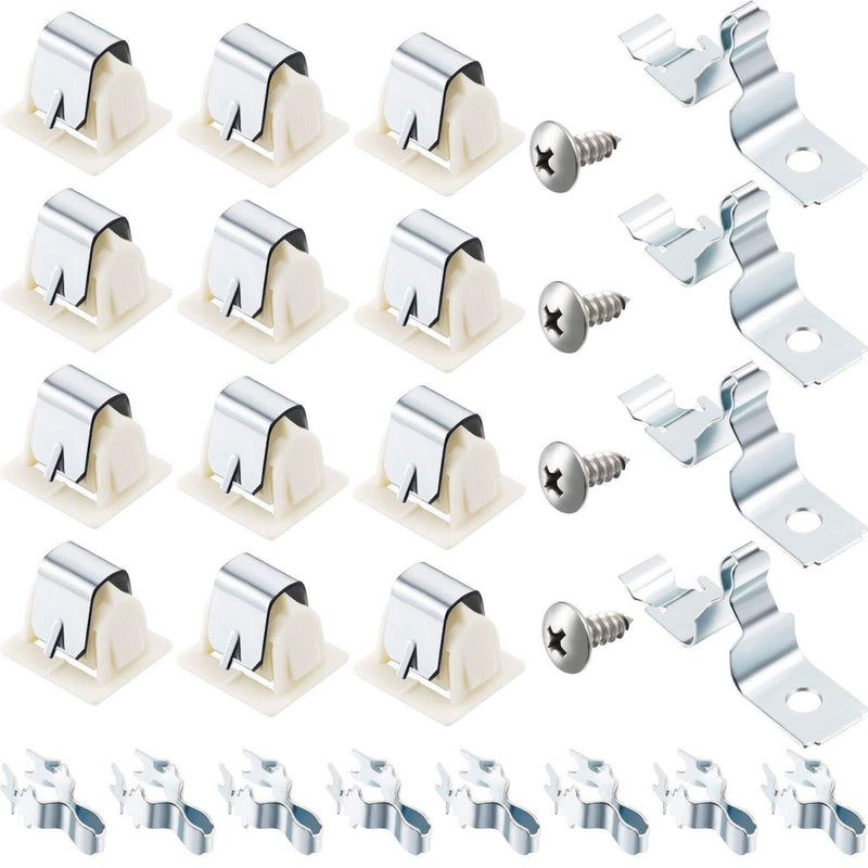 Zhehao 4 Pack 279570 Dryer Door Latch Strike Kit Dryer Door Catch Strike with Screws Dryer Replacement Parts Replaces for AP3094183, PS334230, 279570 Compatible with Kenmore KitchenAid Maytag and More