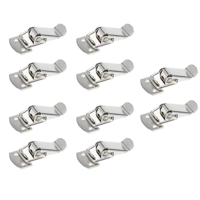 Rannb Toggle Latch Mini Size Stainless Steel Latch Catches Clamp for Toolbox, Cases, Chests - Pack of 10 46mm/1.81" 10pcs