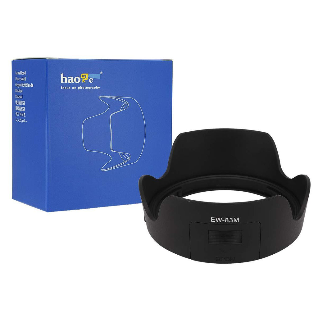 Haoge Bayonet Lens Hood for Canon EF 24-105mm f3.5-5.6 is STM Lens Replaces Canon EW-83M