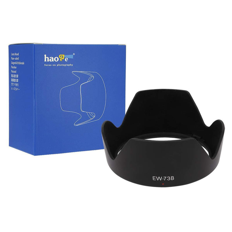 Haoge Bayonet Flocking Petal Flower Lens Hood for EF-S 17-85mm f4-5.6 is USM and Canon EF-S 18-135mm f3.5-5.6 is, is STM Lens Replaces Canon EW-73B