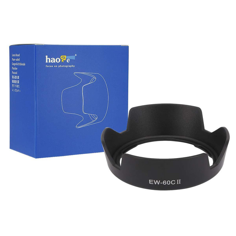 Haoge Bayonet Petal Flower Lens Hood for Canon EF-S 18-55mm f3.5-5.6 is, II and Canon EF 28-80mm f/3.5-5.6 II, II USM, III USM, IV USM, V USM Lens Replaces Canon EW-60C