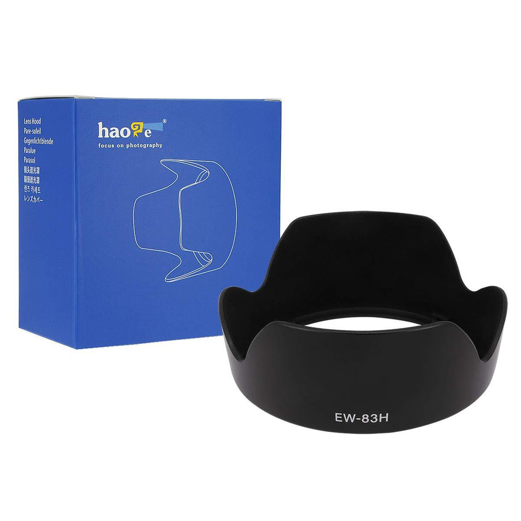 Haoge Bayonet Flocking Petal Flower Lens Hood for Canon EF 24-105mm f4L is USM Lens Replaces Canon EW-83H