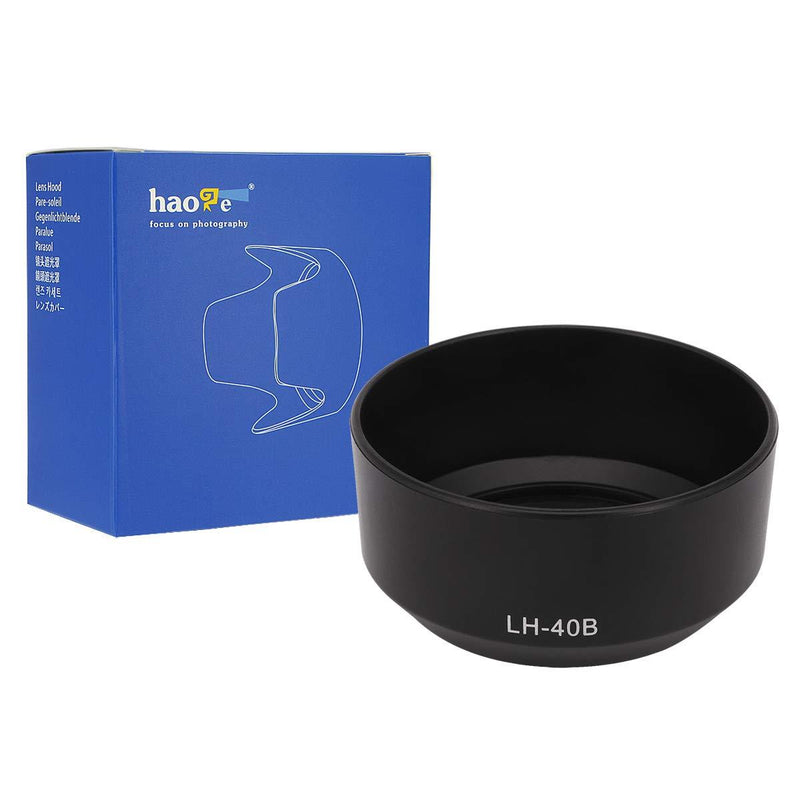 Haoge Bayonet Lens Hood for Olympus M.Zuiko Digital ED 45mm f1.8 Lens Replaces Olympus LH-40B