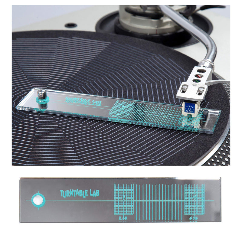 Turntable Lab: Turntable Phono Cartridge Alignment Protractor Tool - Mirrored Surface for Precision