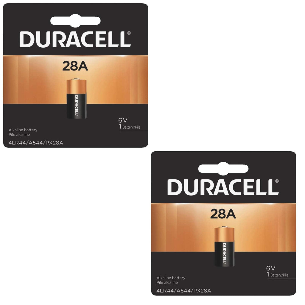 2x Duracell 28A 6V Battery Replacement for 4LR44, A544, PX28A, 476AF, V4034PX