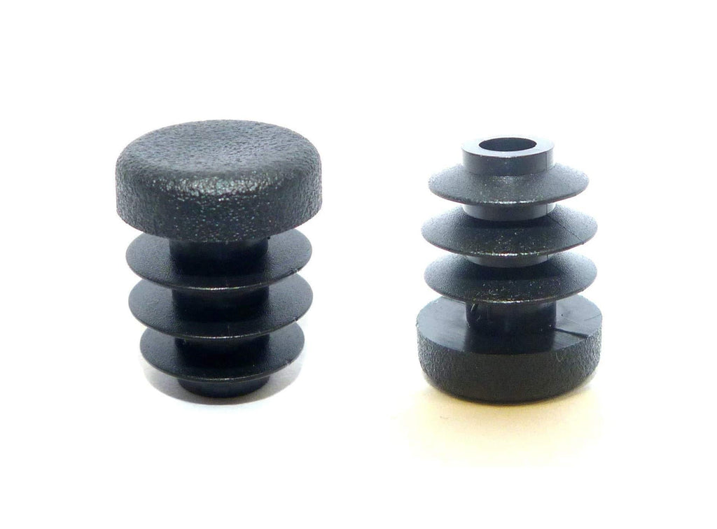 OGC (10 Pack) - 5/8 Inch OD Round Black for Plastic Plug by Cap Cover Tube Durable Chair Glide Insert Finishing Plugs 10