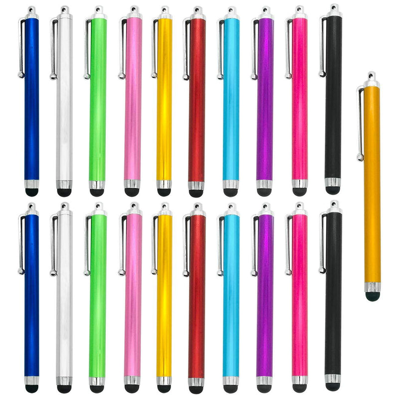 CKANDAY 21 Pack Stylus Pen Set, Universal Touch Screen Capacitive Styli Compatible with iPad iPhone 6 6s 7 7s 8 Plus Kindle Samsung Note S5 S6 S7 Edge S8 Plus Tablet Digital, 11 Color