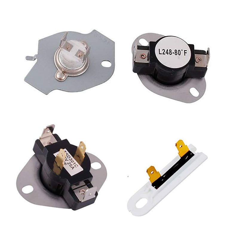 279769 Dryer Thermal Cut-Off Kit, 3387134 Dryer Thermostat and 3392519 Dryer Thermal Fuse for Whirlpool Kenmore Maytag Dryer Replaces 3977394 3390291 PS345113 AP6008325