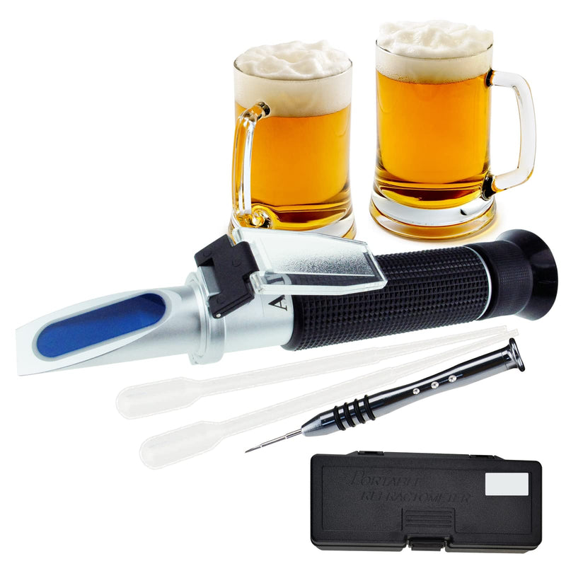 Handheld Refractometer 0~80% Ethyl with ATC 10~30°C Liquor Making, Liqueur MakersTool Meter