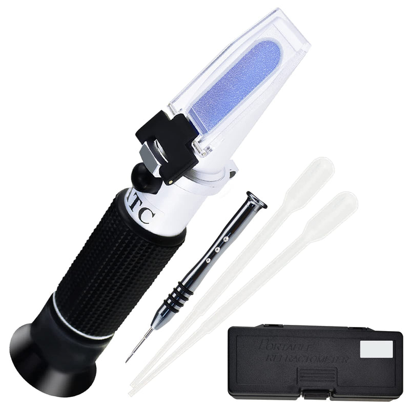 3 in 1 Scale Clinical Refractometer with 10~30°C ATC, Serum Protein 0~12g/dl, Urine Specific Gravity 1.000~1.050, Refractive Index 1.333~1.360 RI for Human Use. 3-in-1 Scale (Serum Protein, Urine, RI) for Human