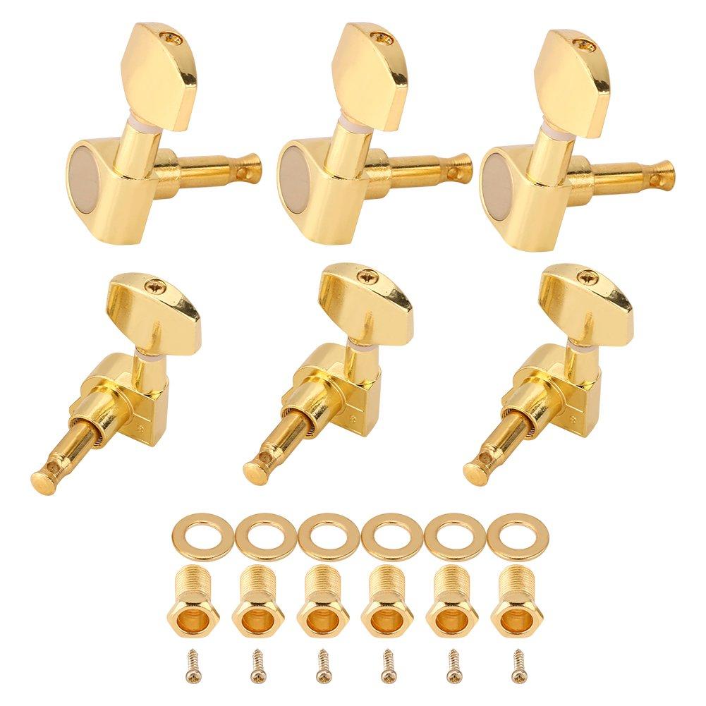 Guitar Tuning Pegs, Zinc Alloy Tuners Keys Machine Heads Guitar Parts for Guitar Brass