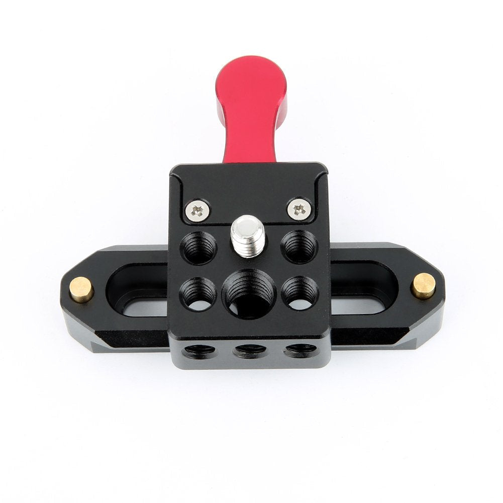 NICEYRIG NATO Lock Clamp with Quick Release Safety Rail 7cm for Video Light Monitor Microphone