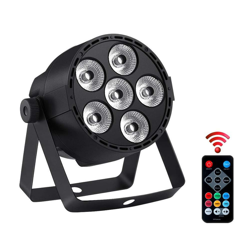 [AUSTRALIA] - Par Lights 24W 4IN1 RGBW LED Stage Light by DMX IR Remote Control Sound Activated for Club Wedding DJ Live Show Party Led Par Can Uplight Wash Lights 