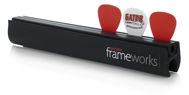 [AUSTRALIA] - Gator FrameworksCases Gator Frameworks Microphone Stand Attachment Slides Holds up to 12 Guitar Picks (GFW-GTR-PICKCLIP) Holder Clip 
