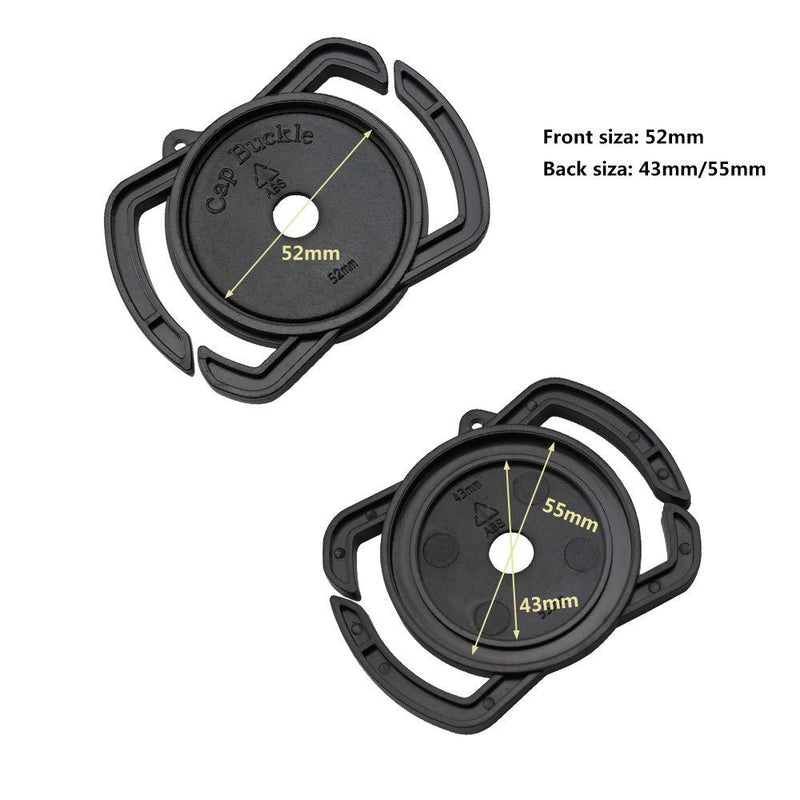 LHIABNN Camera Lens Cap Buckle Anti Lost Button Holder Keeper for Cameras Canon Nikon Sony Pentax Sigma DSLR/SLR/Evil (Anti-Lost Cap/ 43x46x55mm) Anti-Lost Cap/ 43x52x55mm